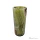 VASO cilindrico in marmo onice verde, pietra naturale genuina, realizzato artigianalmente.