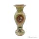 VASO, anfora in marmo onice verde, pietra naturale autentica, lavorato a mano, ornamentale.