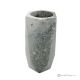 VASO per fiori in marmo gris, pietra naturale, lavorato artigianalmente, design a diamante.