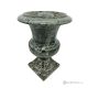 VASO mediceo in marmo verde, pietra naturale, lavorato artigianalmente, design classico.