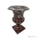 VASO mediceo in marmo rosso Levanto, pietra genuina, fatto a mano, design elegante e classico.
