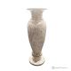 VASO, anfora in marmo, pietra fossile autentica di qualità, fatto a mano, design elegante.