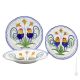 PIATTI GALLETTI Collezione set 18 pezzi servizio piatti per 6 persone stoviglie ceramica di Castelli fatto dipinto a mano Made in Italy