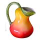 BROCCA PERA Caraffa brocca decantatore creazioni originali in ceramica artistica Made Italy