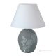 ORCHIDEA Lampada da tavolo abat-jour ceramica artistica piemontese fatto e decorato a mano autentico Made in Italy grigio