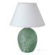 ORCHIDEA Lampada da tavolo abat-jour ceramica artistica piemontese fatto e decorato a mano autentico Made in Italy verde
