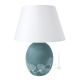 GIMGKO Lampada da tavolo abat-jour ceramica artistica piemontese fatto e decorato a mano autentico Made in Italy blu