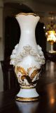 VASO Ceramica artistica stile Barocco dettaglio oro 24k Made in Italy