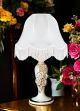 LAMPADA da tavolo abat-jour ceramica artistica stile Barocco dettaglio oro 24k Made in Italy