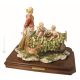 RITORNO DAI CAMPI Statuetta statuina figura porcellana Capodimonte fatto a mano Made in Italy