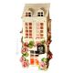 CASETTA Portacandele candeliere ceramica artistica stile Barocco dettagli colore oro 24k Made in Italy