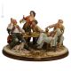 GRANDE GIOCO DI CARTE Statuetta statuina figura porcellana Capodimonte fatto a mano Made in Italy