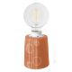BOLLE Lampada da tavolo abat-jour ceramica artistica piemontese fatto e decorato a mano autentico Made in Italy rosso