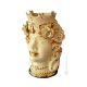 TESTA DI MORO FEMMINILE Cachepot e decorazione da tavolo ceramica artistica cristalli Swarovski