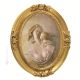 MAMMA CON BAMBINO Quadro Bassorilievo Porcellana Capodimonte Made in Italy