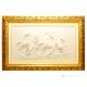 CAVALLI IN CORSA Quadro Bassorilievo Porcellana Capodimonte Made in Italy