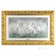 CAVALLI IN CORSA Quadro Bassorilievo Porcellana Capodimonte Made in Italy