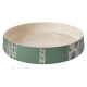 VASSOIO centrotavola ceramica artistica piemontese fatta e decorata a mano autentica Made in Italy verde