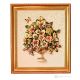 QUADRO decorativo ceramica artistica stile Barocco dettaglio oro 24k Made in Italy