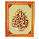 QUADRO decorativo ceramica artistica stile Barocco dettaglio oro 24k Made in Italy