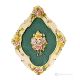 QUADRO Decorazione da appendere ceramica artistica stile Barocco dettaglio oro 24k Made in Italy