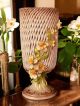VASO Ceramica artistica stile Barocco dettaglio oro 24k Made in Italy