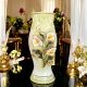 VASO Ceramica artistica stile Barocco dettaglio oro 24k Made in Italy