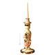 PORTACANDELE Portacandele candeliere ceramica artistica stile Barocco dettagli colore oro 24k Made in Italy cristalli swarovski