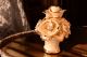 FIORI Decorazione da tavolo centrotavola ceramica artistica stile Barocco dettaglio oro 24k Made in Italy