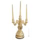PORTACANDELE Portacandele candeliere ceramica artistica stile Barocco dettagli colore oro 24k Made in Italy cristalli swarovski