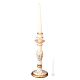 PORTACANDELE Portacandele candeliere ceramica artistica stile Barocco dettagli colore oro 24k Made in Italy