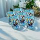 Set 6 bicchierini per liquore in vetro soffiato con murrine fatti a Murano Venezia