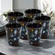 Set 6 bicchierini per liquore in vetro soffiato con murrine fatti a Murano Venezia