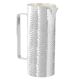 CARAFFA BECCO LARGO Caraffa Decantatore Vino Acqua Speciale Placcatura Argento Martellato a Mano Made in Italy 0,8l