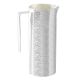 CARAFFA BATTITURA SMERIGLIATA Caraffa Decantatore Vino Acqua Speciale Placcatura Argento Martellato a Mano Made in Italy 1,3l
