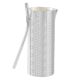 CARAFFA MANICO CURVO Caraffa Decantatore Vino Acqua Speciale Placcatura Argento Martellato a Mano Made in Italy *0,8l