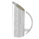 CARAFFA MANICO MEZZA LUNA Caraffa Decantatore Vino Acqua Speciale Placcatura Argento Martellato a Mano Made in Italy *1,3l