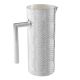 CARAFFA MANICO BOTTONE  Caraffa Decantatore Vino Acqua Speciale Placcatura Argento Martellato a Mano Made in Italy *0,8l
