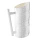 CARAFFA MANICO PONTE Caraffa Decantatore Vino Acqua Speciale Placcatura Argento Martellato a Mano Made in Italy *1l