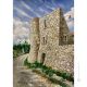 CASTELLO STORICO MOLINARA Dipinto acrilico su tela moderno Made in Italy 