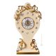 OROLOGIO DA TAVOLO Ceramica artistica stile Barocco dettaglio oro 24k Made in Italy