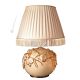 LAMPADA da tavolo abat-jour ceramica artistica stile Barocco dettaglio oro 24k cristalli swarovski