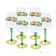 JULIETTE Set 6 bicchieri calici stelo dipinti a mano autentici in vetro di qualità superiore.