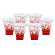 FUSION Set 6 bicchieri liquore dipinti a mano autentici in vetro di qualità superiore.