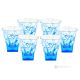 FUSION Set 6 bicchieri liquore dipinti a mano autentici in vetro di qualità superiore.