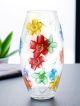 BETTY Vaso dipinto a mano autentico moderno decorativo in vetro di qualità superiore.