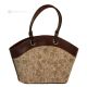 ELISABET Shopper tote borsa a mano donna vera pelle artigianale marrone antico