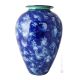 VASO ANFORA MILLEFIORI BLU Vaso in ceramica Friulano fatto e dipinto a mano autentico Made in Italy