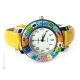 SPACE OROLOGIO da polso con Murrine vetro di Murano fatto a mano autentico Made in Italy