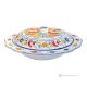 RISOTTIERA Piatto per Risotto, ceramica artistica di Castelli autentica, fatta e dipinta a mano.